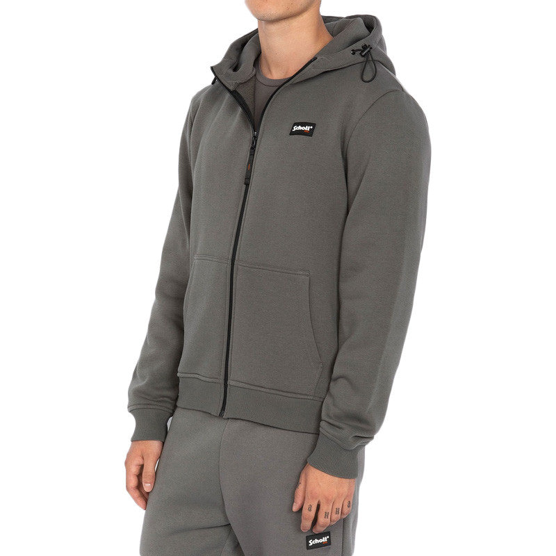 Sweat à capuche Schott ZIPPE LOGO REDSIMON