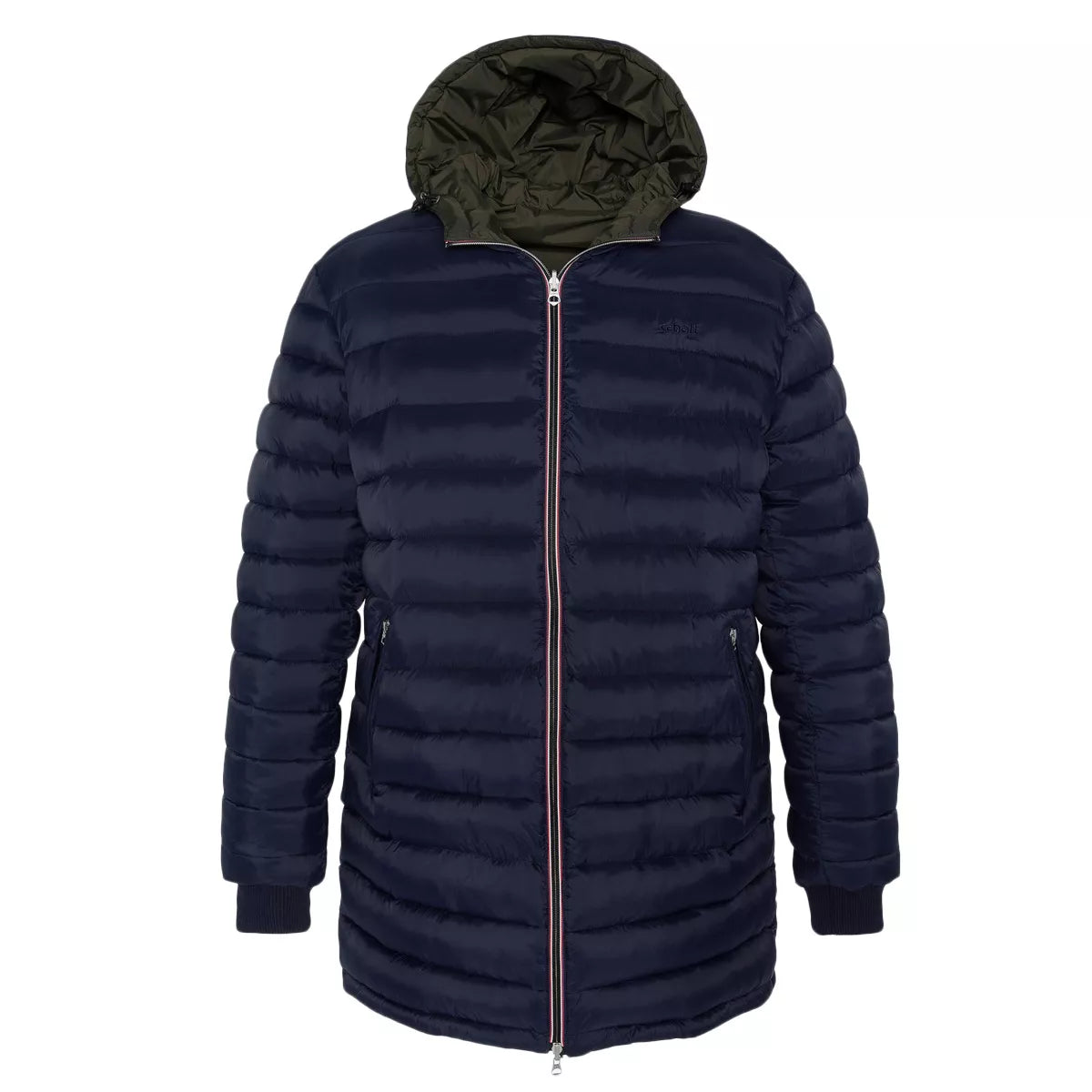Doudoune Schott Riverso2 LONG CAPUCHE REVERSIBLE 2en1