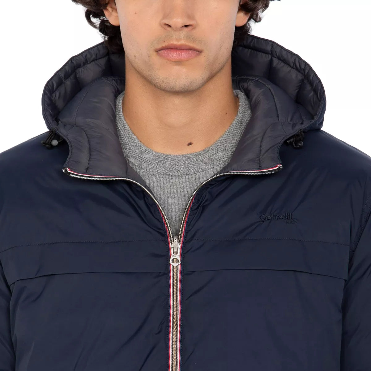 Doudoune Schott Riverso2 LONG CAPUCHE REVERSIBLE 2en1