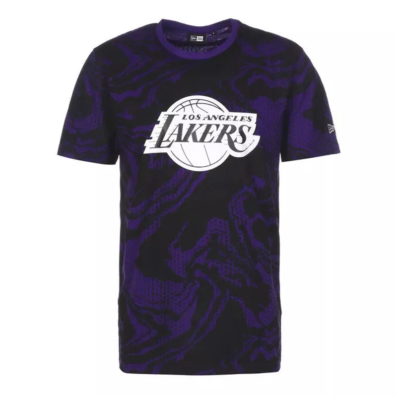 Tee-shirt New LOS ANGELES LAKERS OIL SLICK PRINT