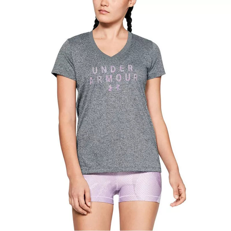 Tee-shirt  Femme Under Armour TECH SSV  TWIST
