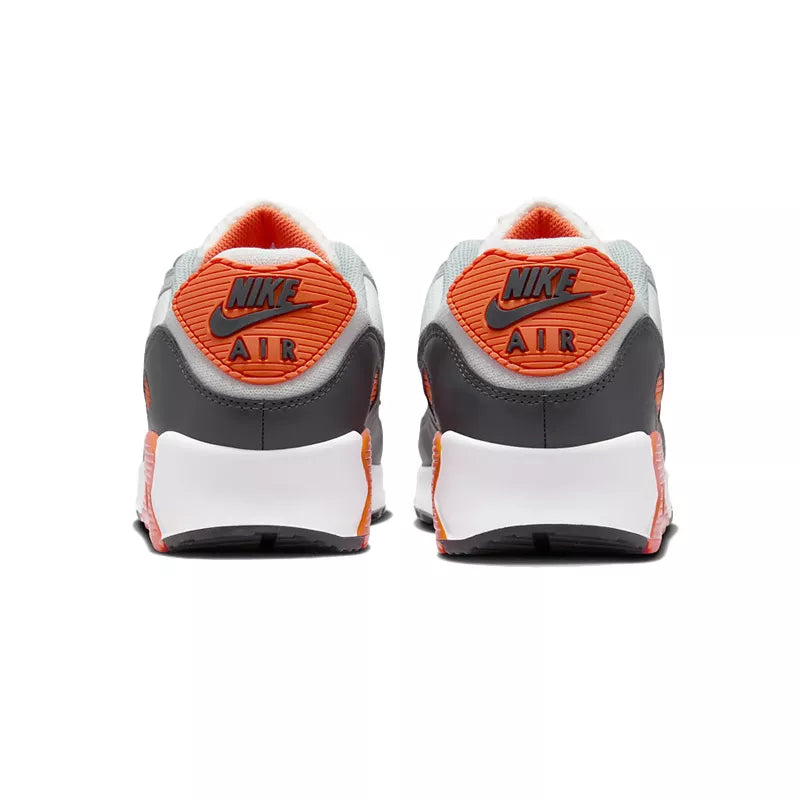 Pegashoes - Basket Nike Air Max 90 Blanc/Gris/Fluo Orange - DM0029-108