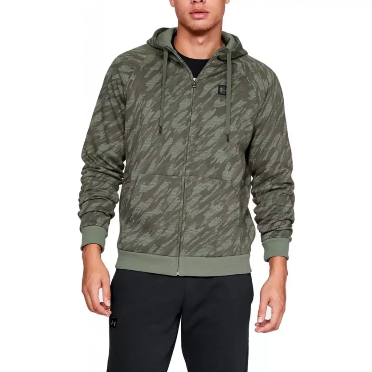 Vestes de survêtement Under Armour RIVAL FLEECE CAMO  FZ HOODIE - Ref. 1329748-492