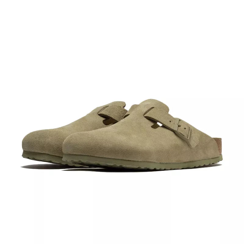 Chausson Femme Birkenstock BOSTON RIVETS SUEDE étroite