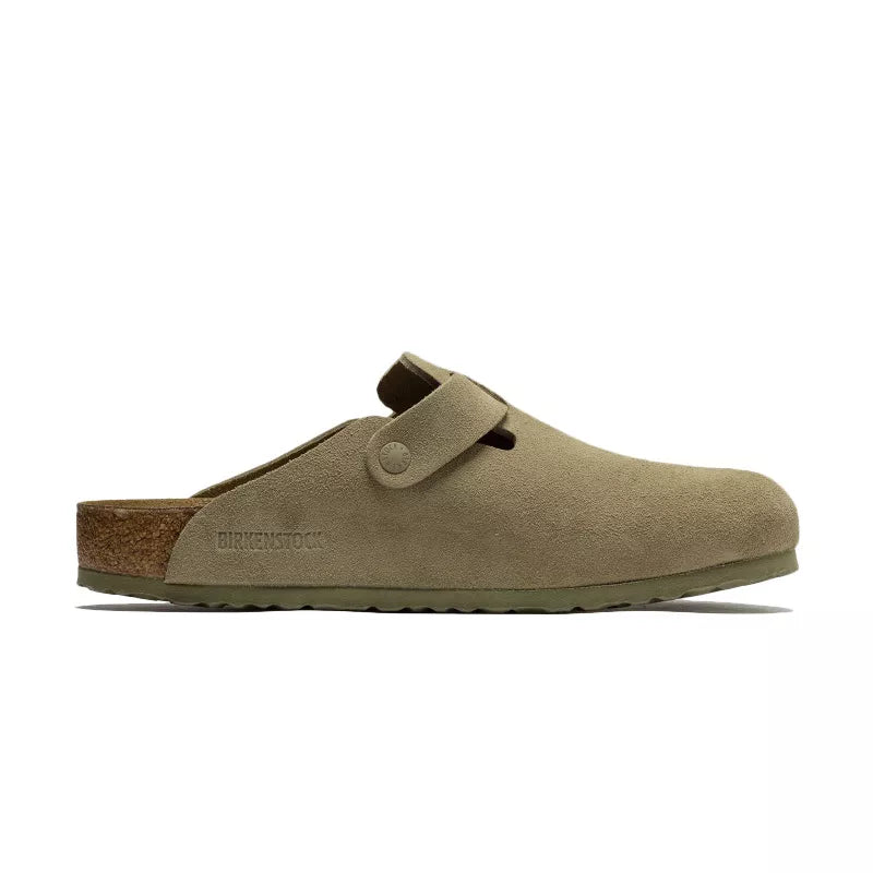 Chausson Femme Birkenstock BOSTON RIVETS SUEDE étroite