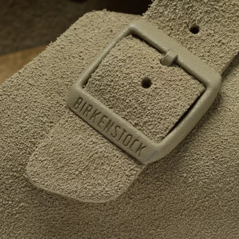 Chausson Femme Birkenstock BOSTON RIVETS SUEDE étroite