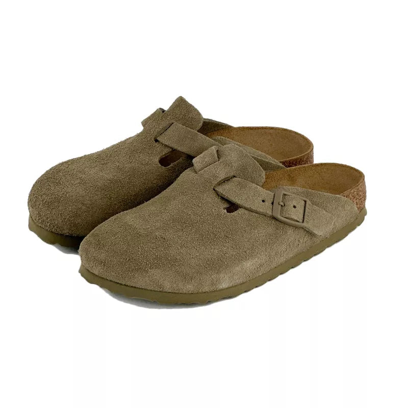 Chausson Femme slippers Birkenstock BOSTON SUEDE étroite