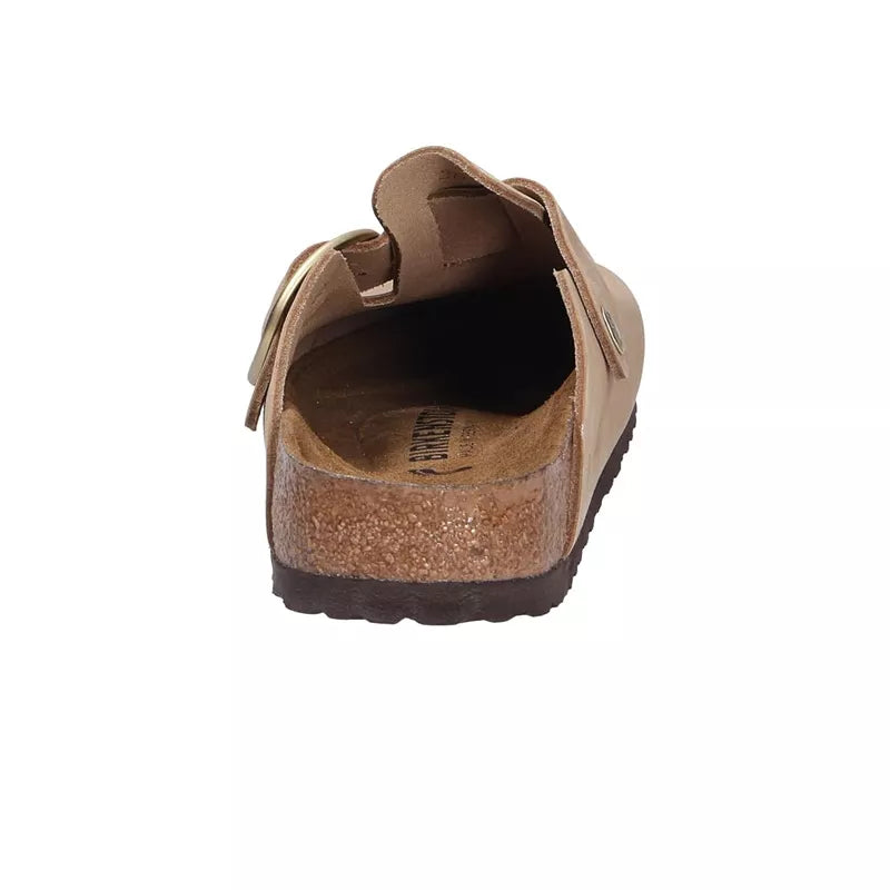 Chausson mule Birkenstock BOSTON BIG BUCKLE NUBUCK étroite