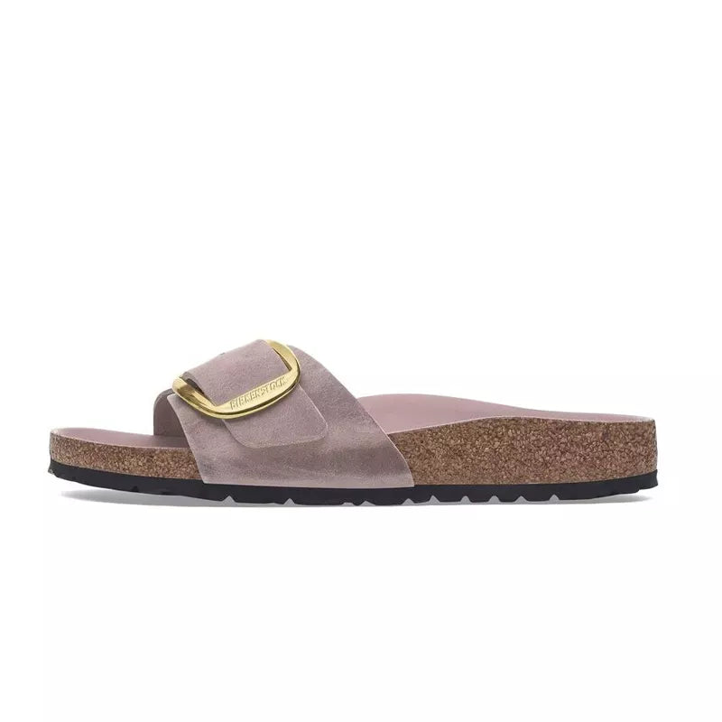 Mules Birkenstock Birkenstock MADRID BIG BUCKLE CUIR NUBUCK