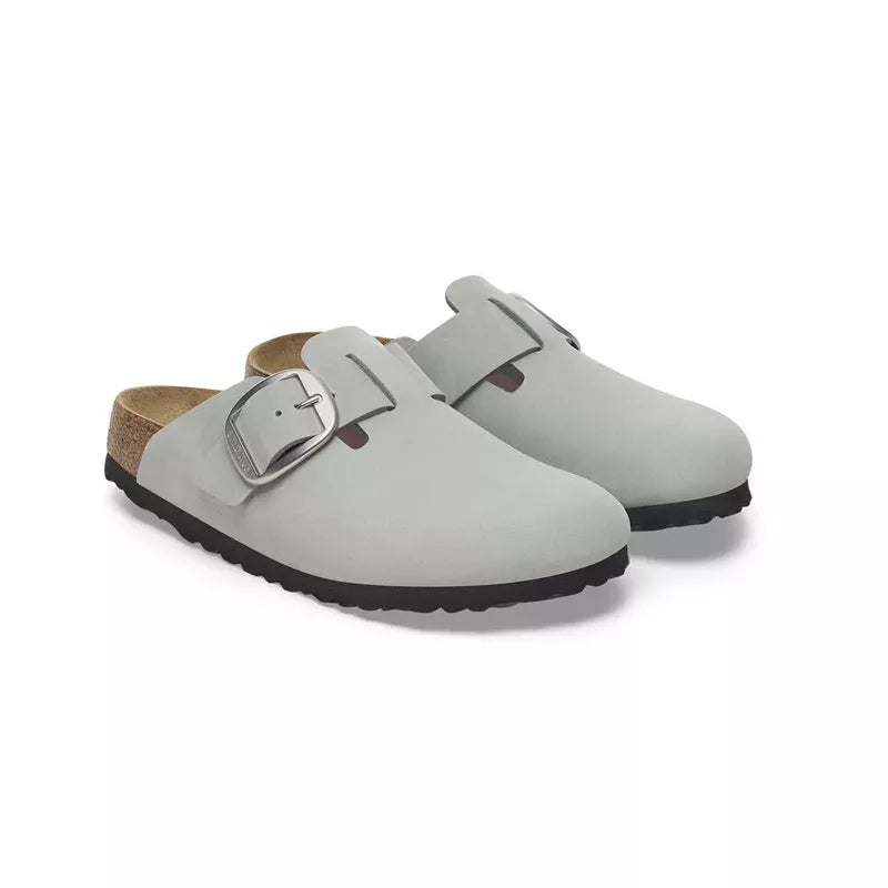 Chausson mule Birkenstock BOSTON BIG BUCKLE NUBUCK étroite