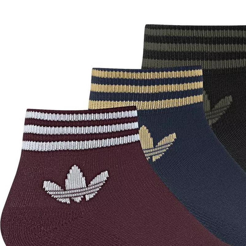 Pack 3 paires de chaussettes adidas Originals Trefoil Ankle - Ref. DV2009