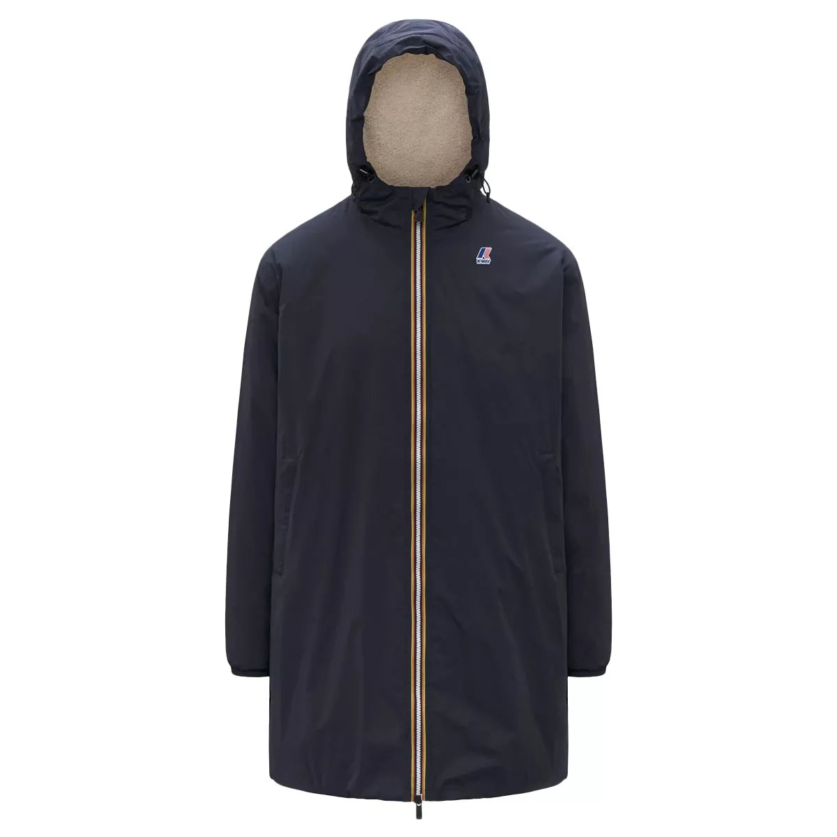 Parka Longue à Capuche Double Sherpa K-Way LE VRAI 4.0 EIFFEL EAST ORSETTO