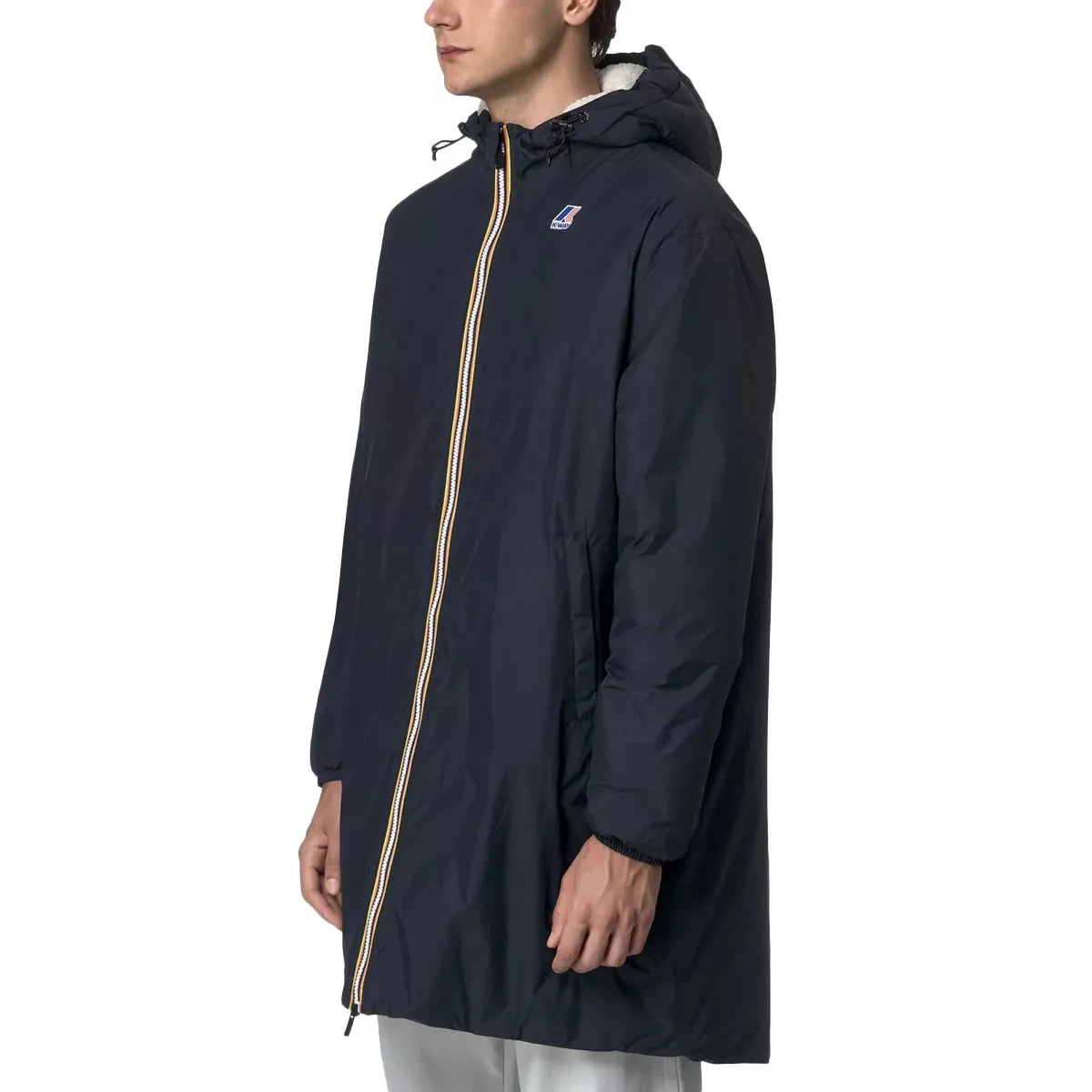 Parka Longue à Capuche Double Sherpa K-Way LE VRAI 4.0 EIFFEL EAST ORSETTO