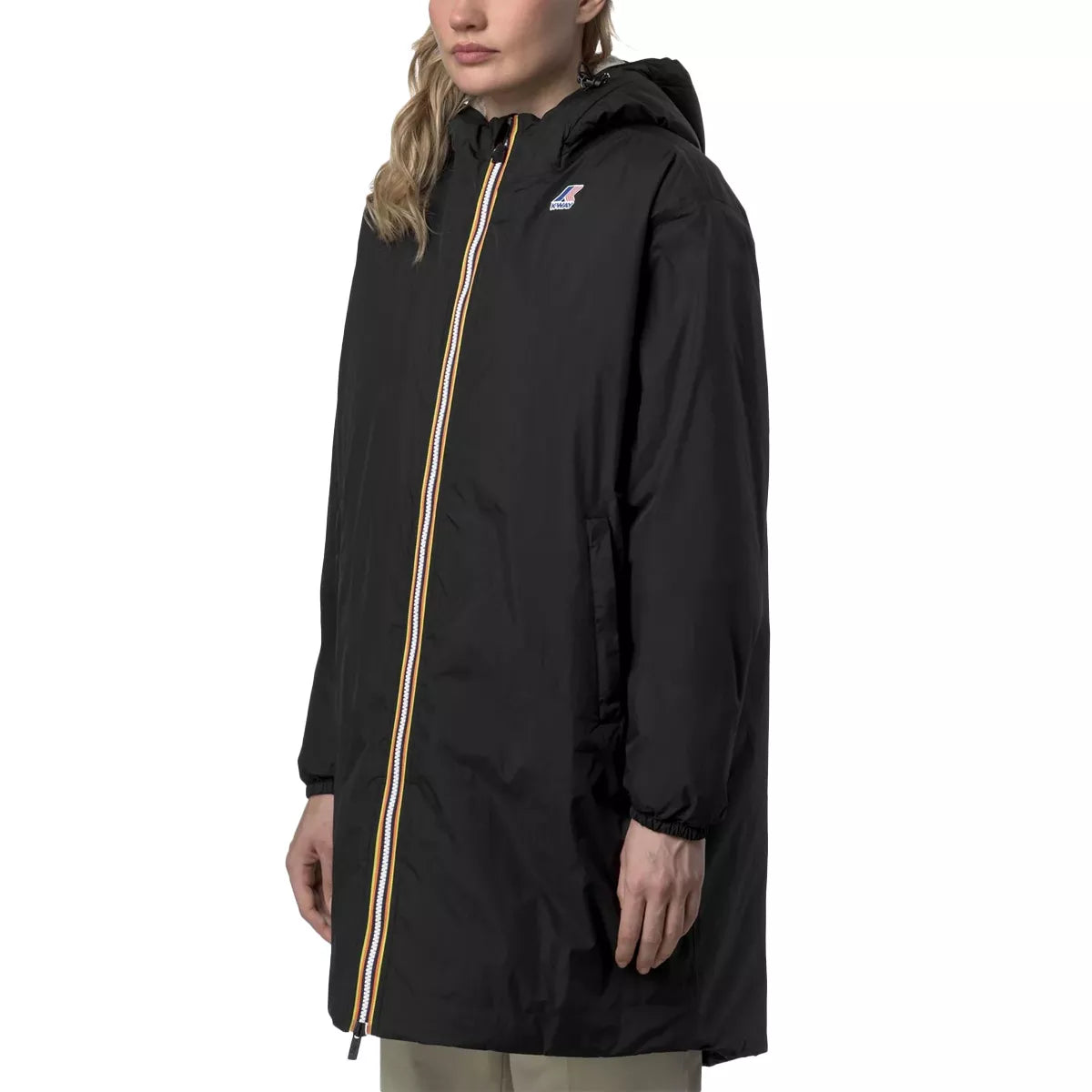 Parka Longue à Capuche Double Sherpa K-Way LE VRAI 4.0 EIFFEL EAST ORSETTO