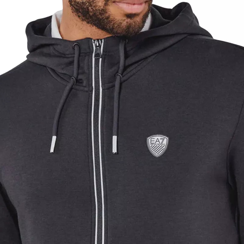 Sweatshirt à capuche zippé EA7 Emporio Armani