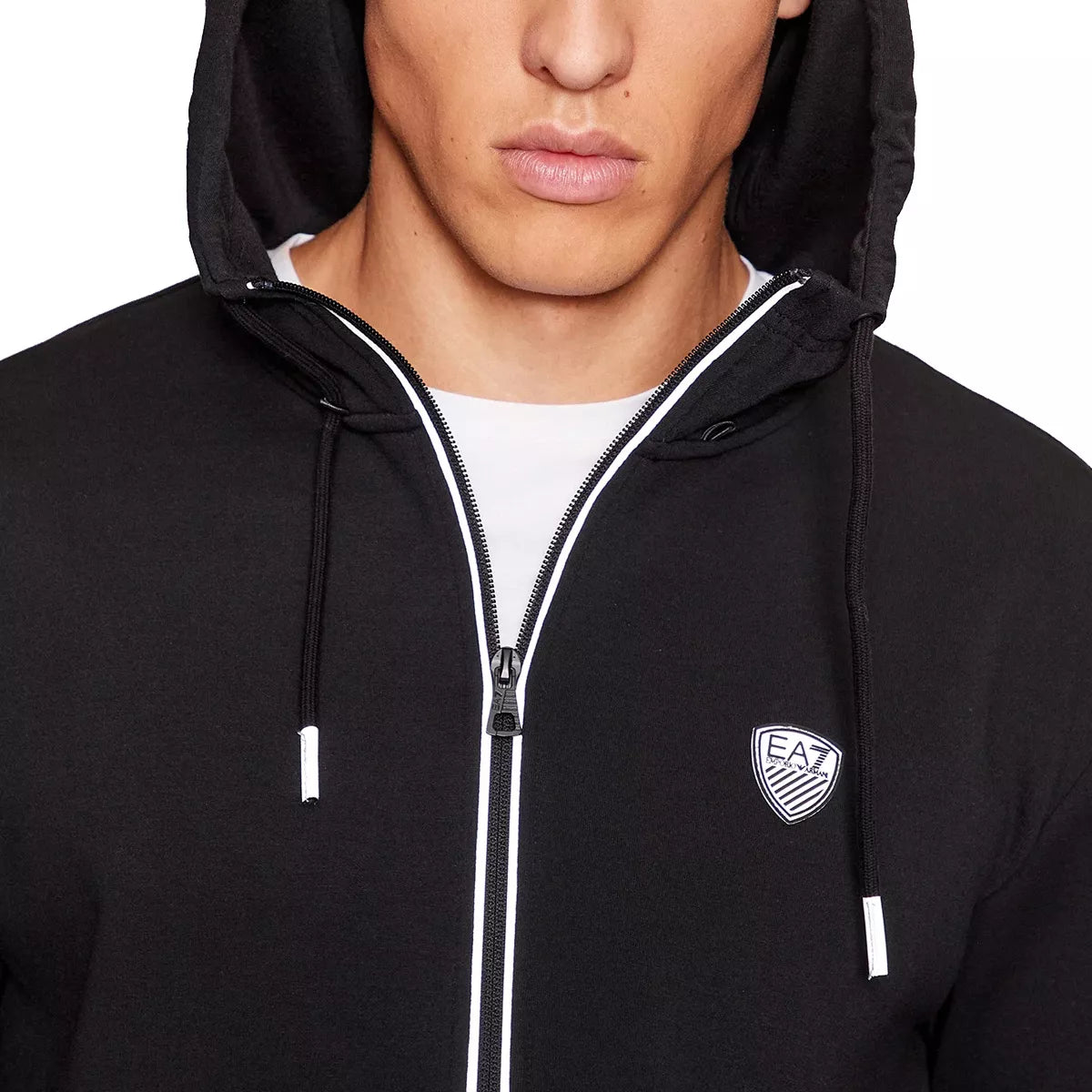 Sweatshirt à capuche zippé EA7 Emporio Armani