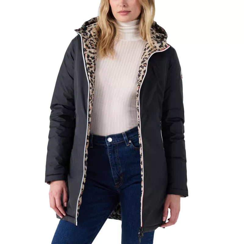 Doudoune Longue Reversible a Capuche Jott VERONE PRINT