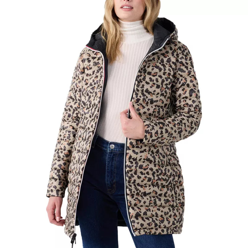 Doudoune Longue Reversible à Capuche Jott VERONE PRINT