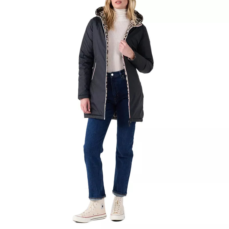 Doudoune Longue Reversible à Capuche Jott VERONE PRINT