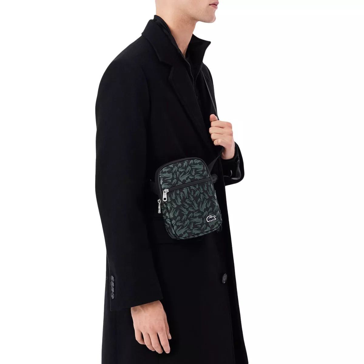 Petite sacoche plate Lacoste LCST