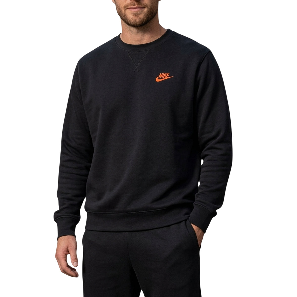 Sweatshirt Homme Nike AW77 CONTENDER CREW NECK