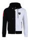 Sweats Horspist SWEAT CAP ZIP PO STRASS - Ref. ADLER-M300-BLK-WHITE