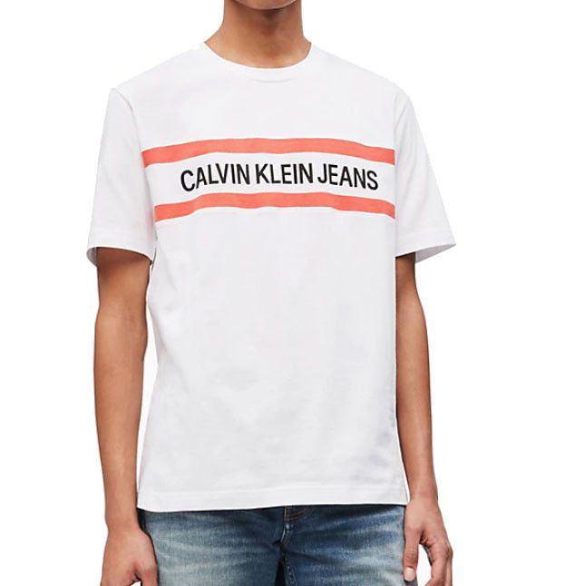 Tee-shirt Calvin Klein CHEST STRIPE INSTIT