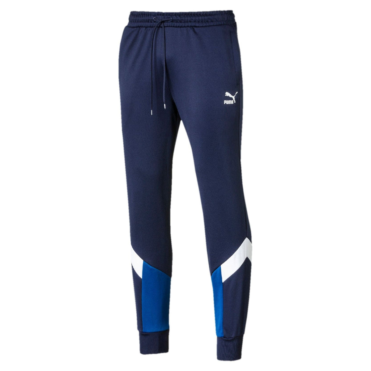 Pegashoes - Pantalon Puma Iconic Mcs Bleu Marine/Blanc - 595300-06
