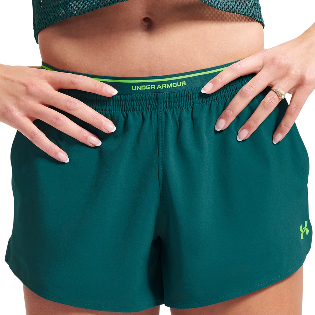 Short Femme Under Armour TECH PLAY UP 3IN COLORBLOCK