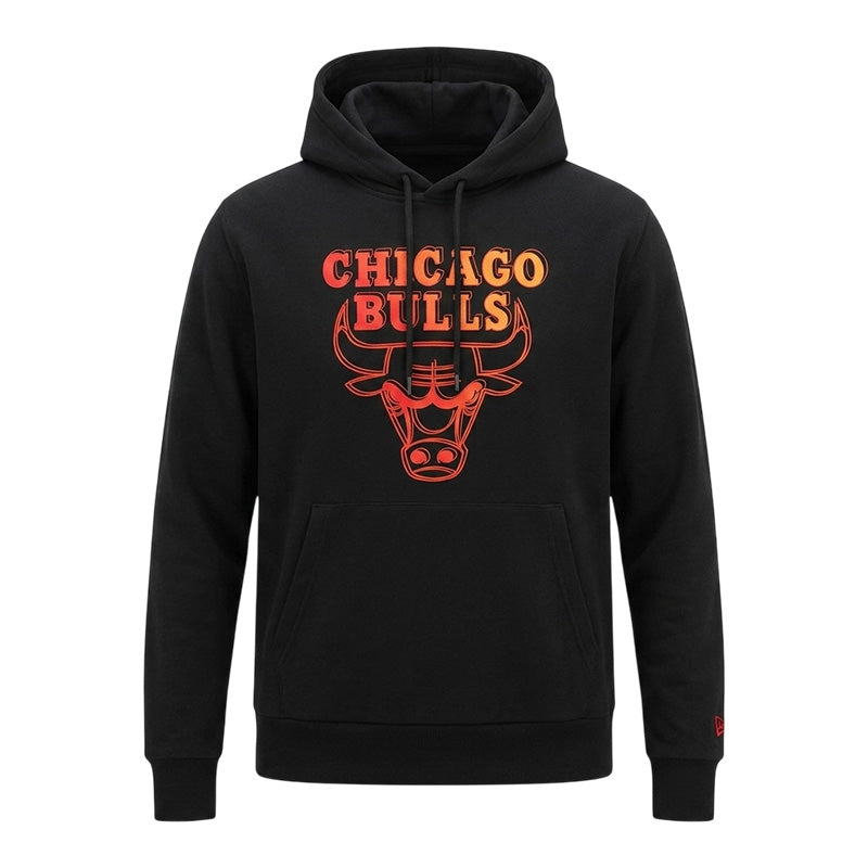 Sweat à capuche New Era Chicago Bulls NBA Neon Fade