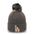 Gorro con puños con pompones y borlas de los Dodgers de New Era