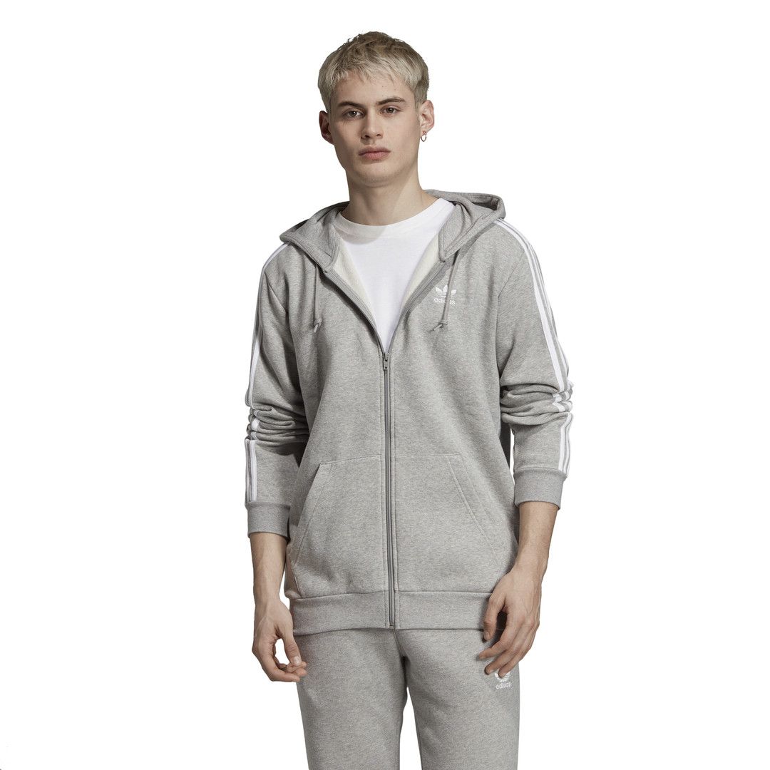 Vestes de survêtement adidas Originals 3 STRIPES HOODIE