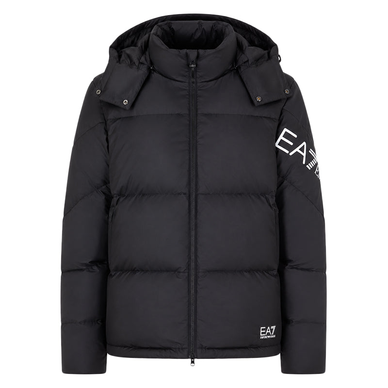 Chaqueta de plumas con capucha EA7 Emporio Armani