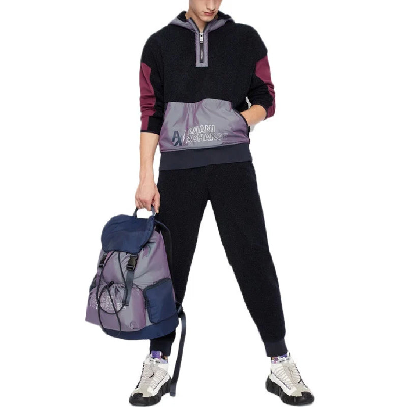 Kapuzenpullover Armani Exchange Colour-block fleece