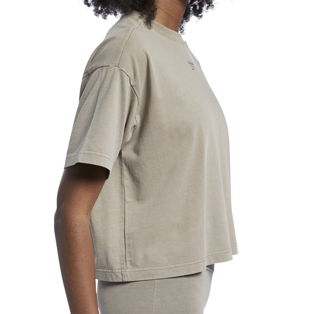 Tee-shirt Reebok CROP TEINTE NATURELLE REEBOK CLASSICS