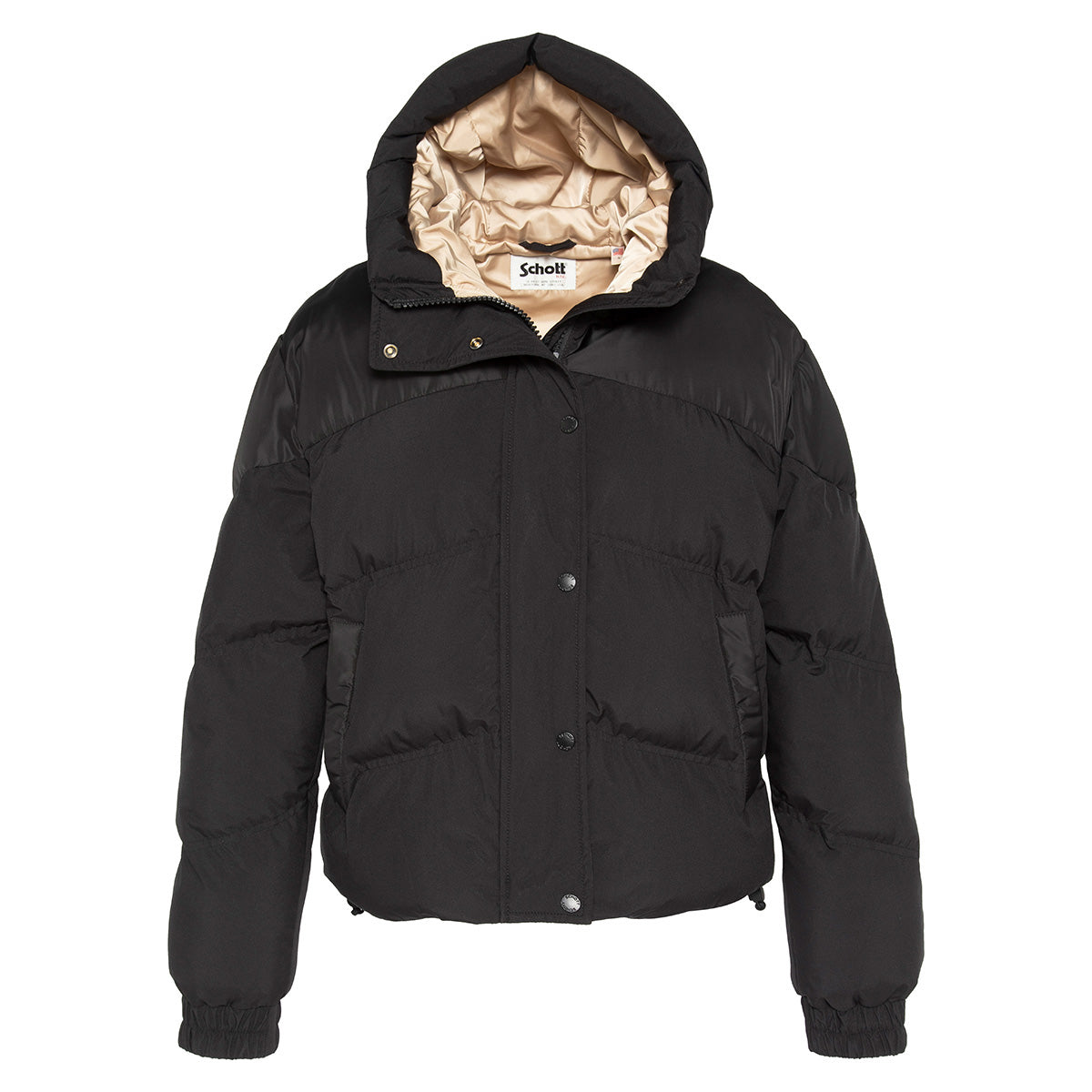 Doudoune à Capuche Bicolore Schott