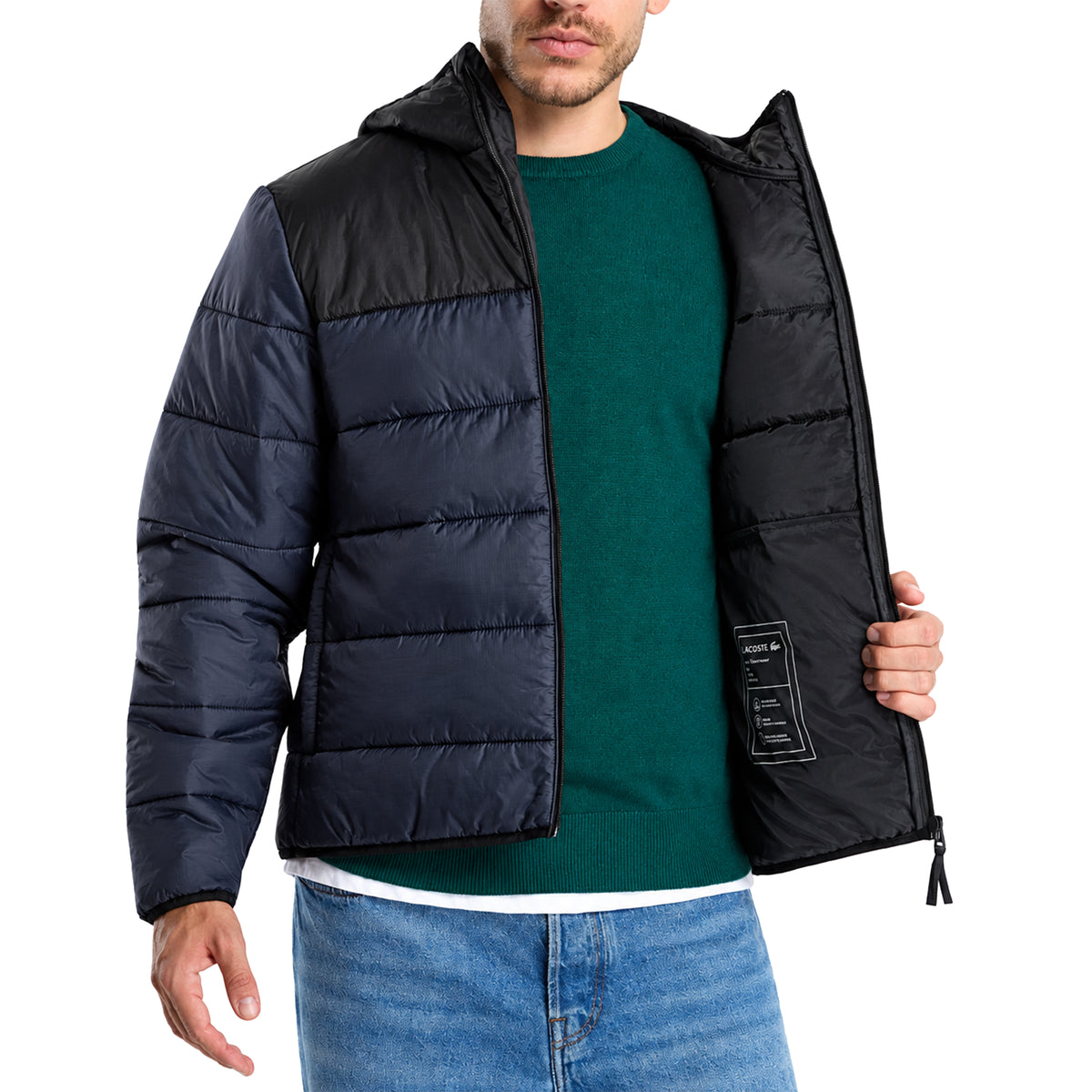 Doudoune à Capuche Homme Lacoste