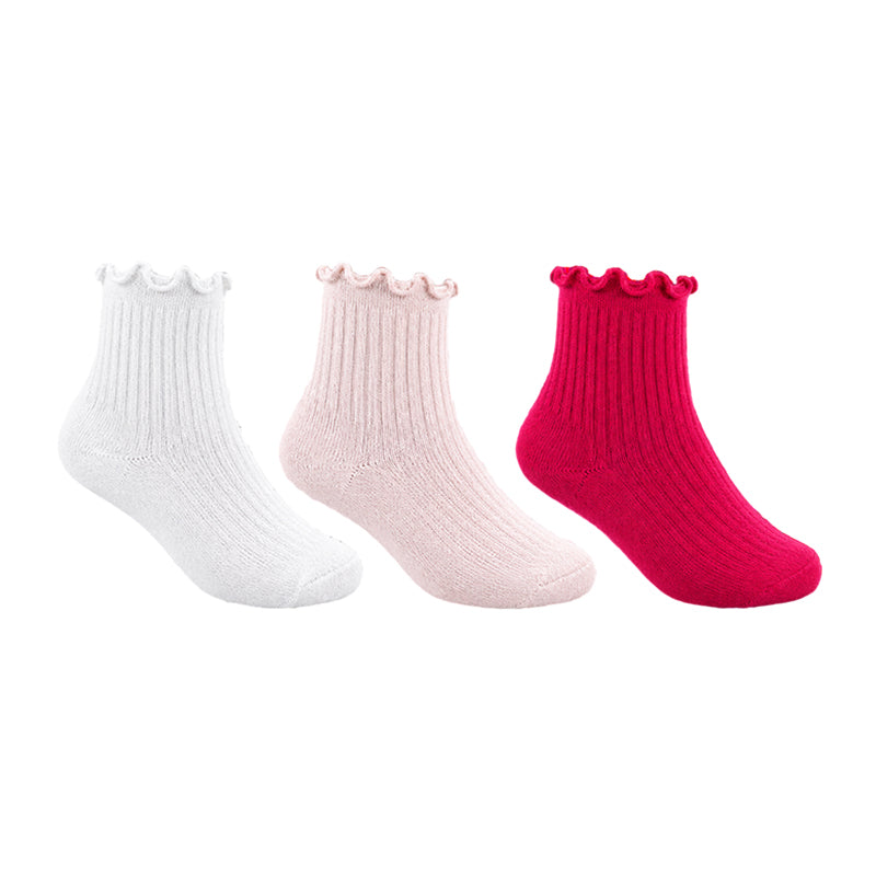 Pack 3 Chaussettes cotelées Lacoste Junior