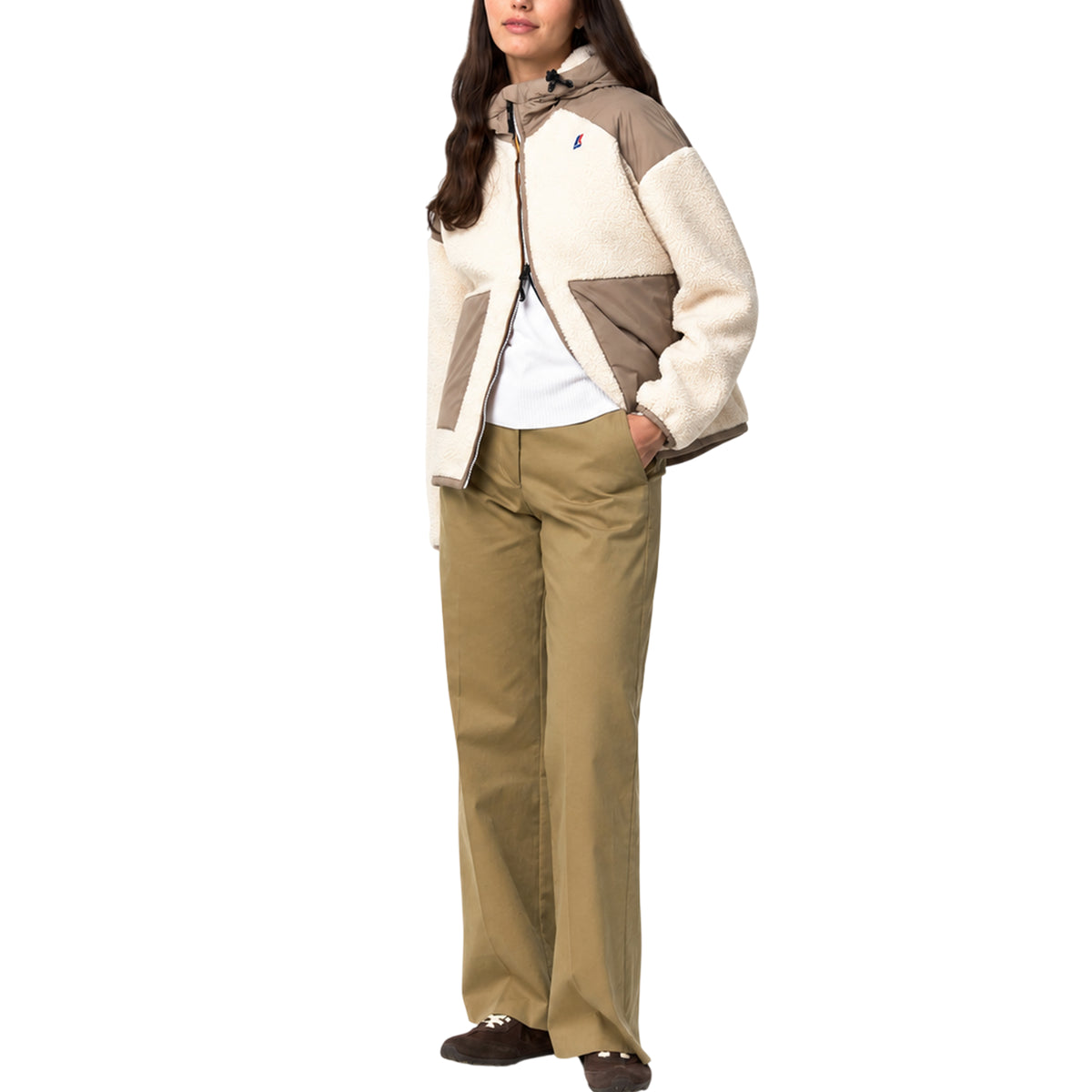 Blouson Sherpa Femme K-Way ANGELIQUE 4.0 ORSETTO