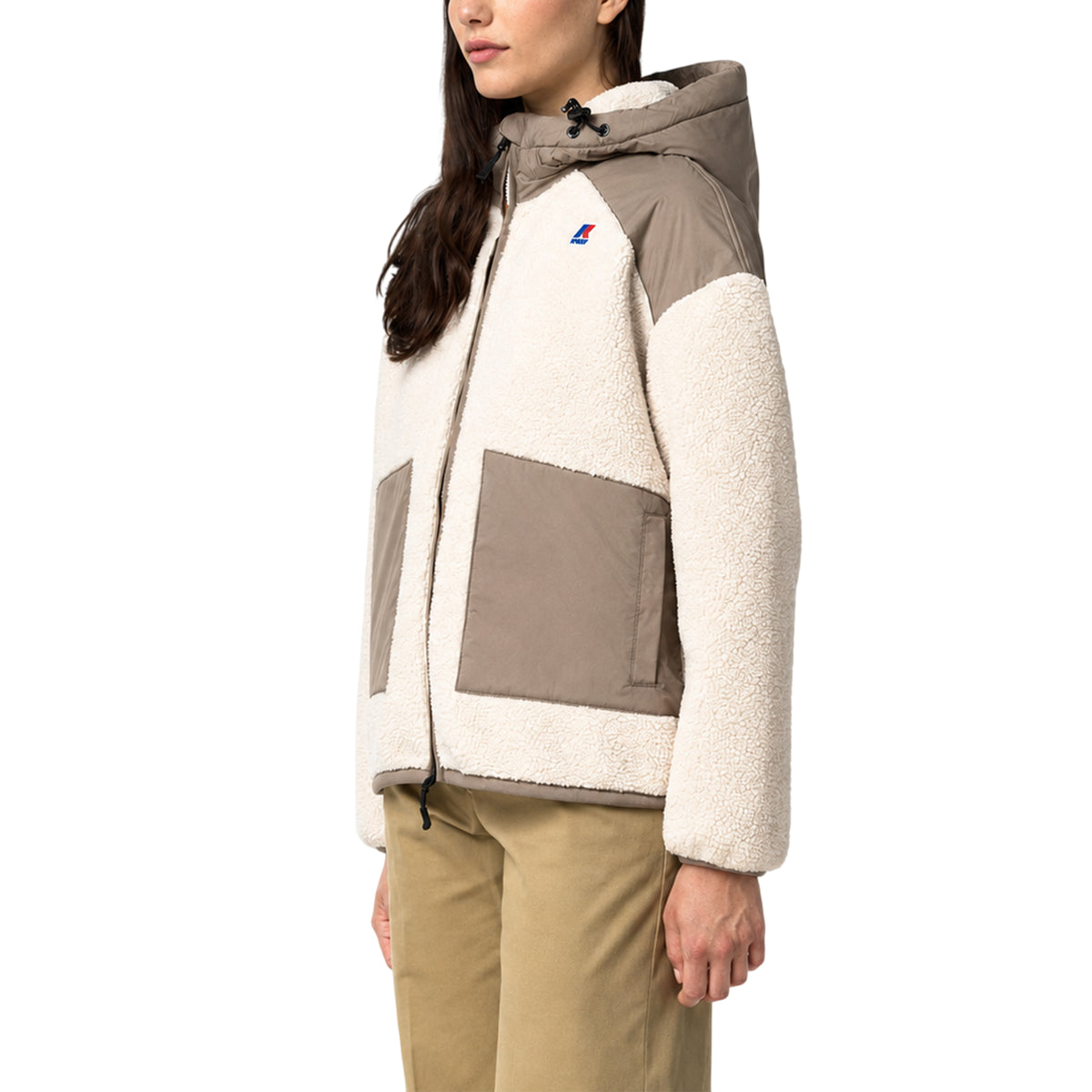 Blouson Sherpa Femme K-Way ANGELIQUE 4.0 ORSETTO