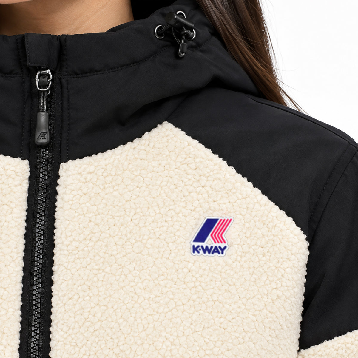Blouson Sherpa Femme K-Way ANGELIQUE 4.0 ORSETTO