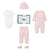 Coffret 5 pièces bonnet+chaussons+legging+body+pyjama Lacoste Bébé