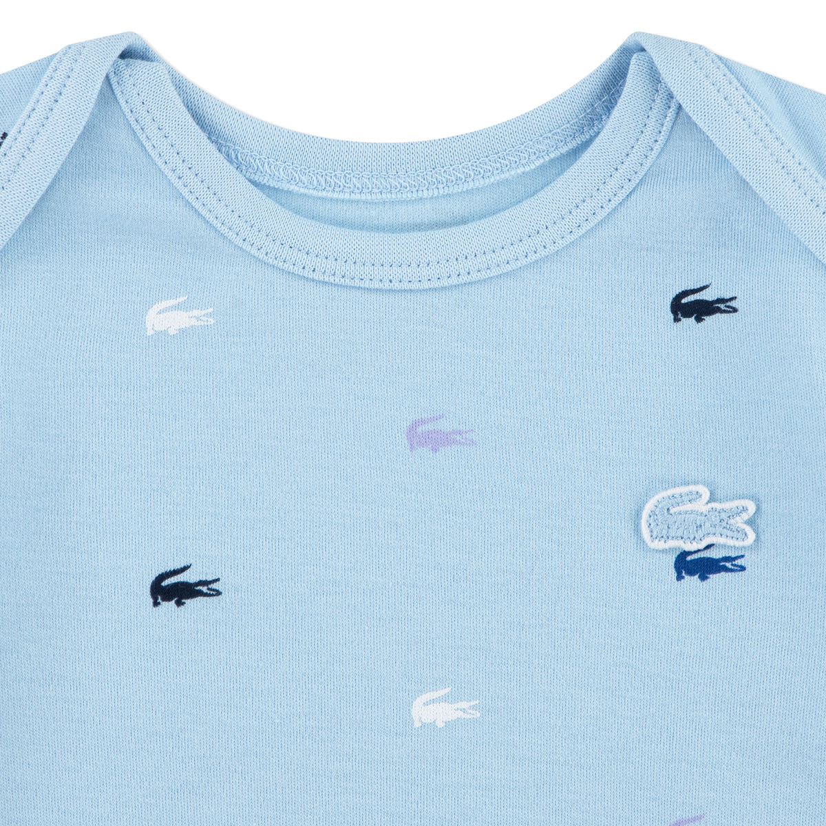 Coffret 5 pièces bonnet+chaussons+legging+body+pyjama Lacoste Bébé