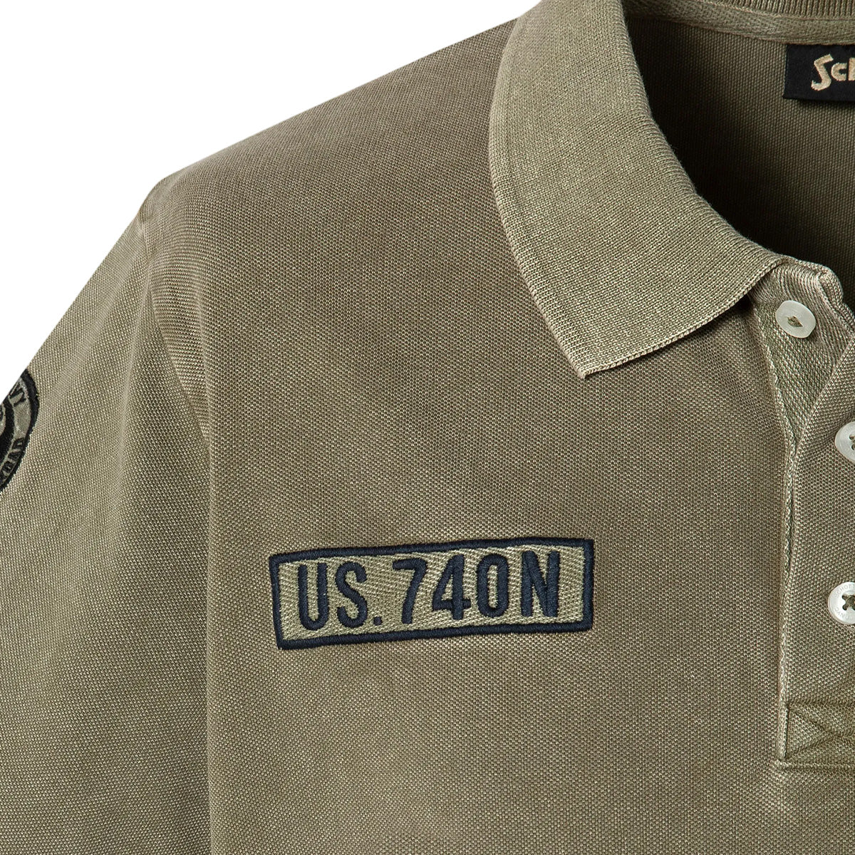Polo army Homme Schott BADGES