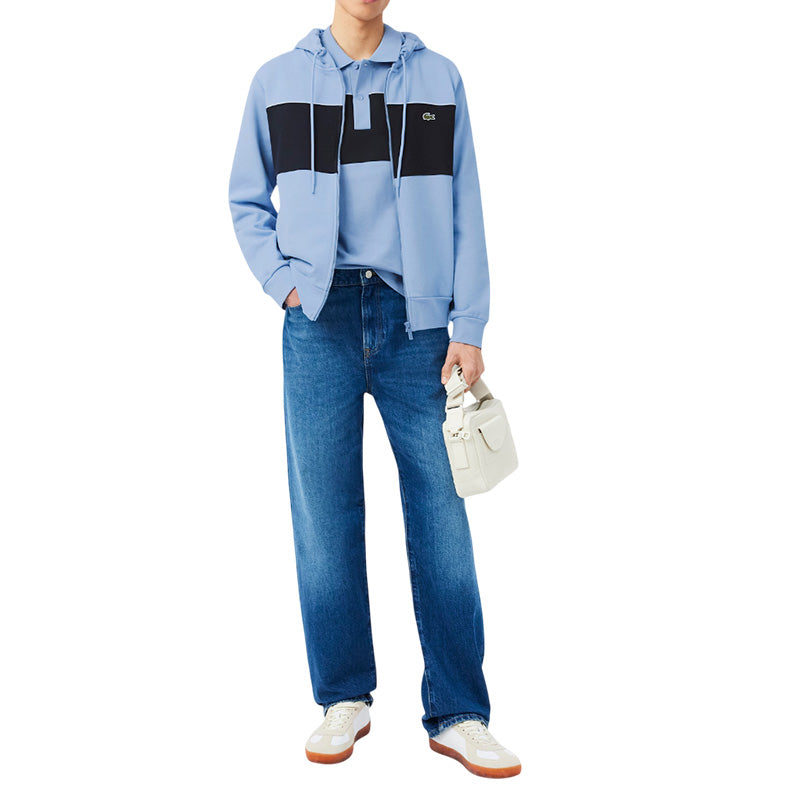 Sweatshirt à capuche zippé Homme Lacoste COLOR-BLOCK
