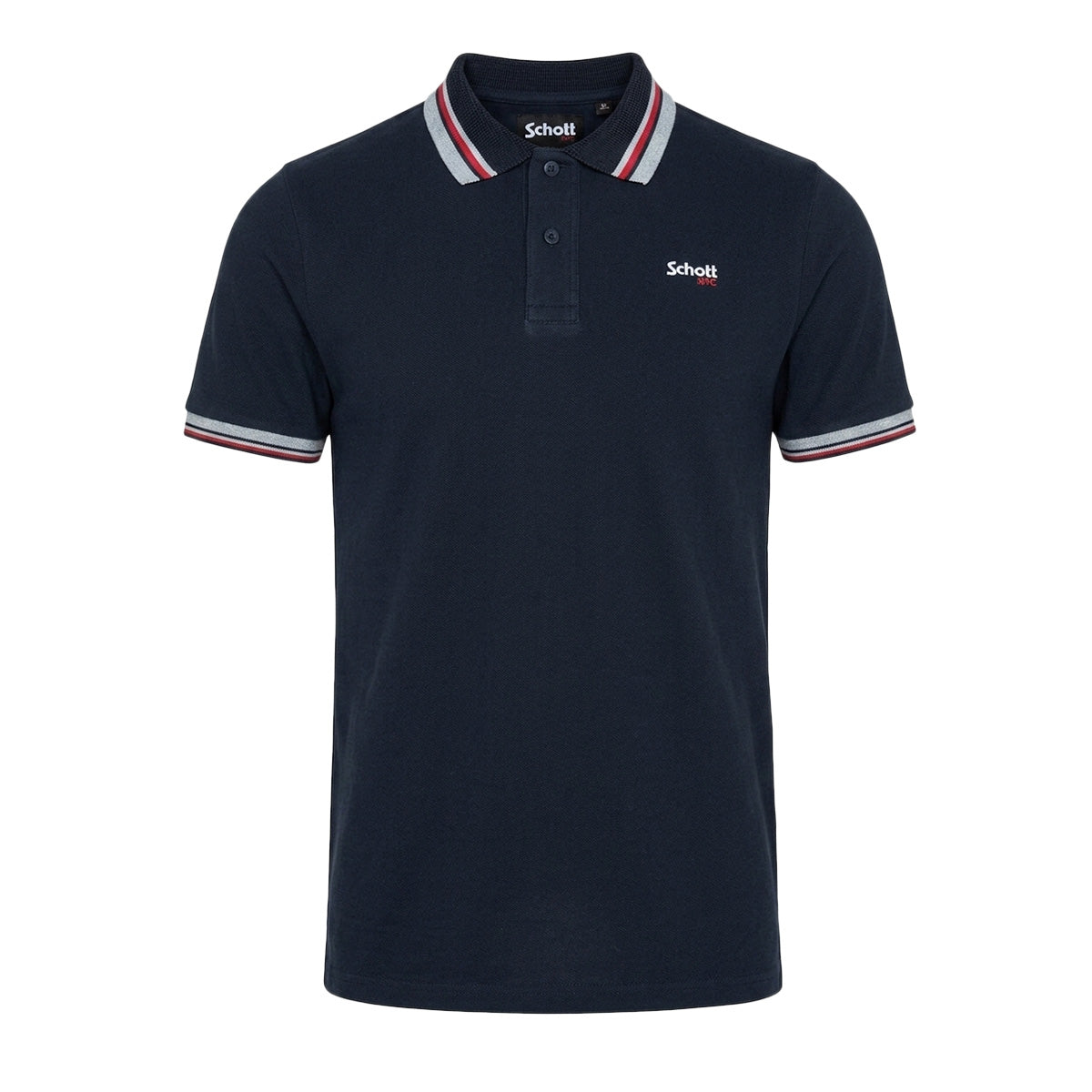Polo de canalé a rayas Schott