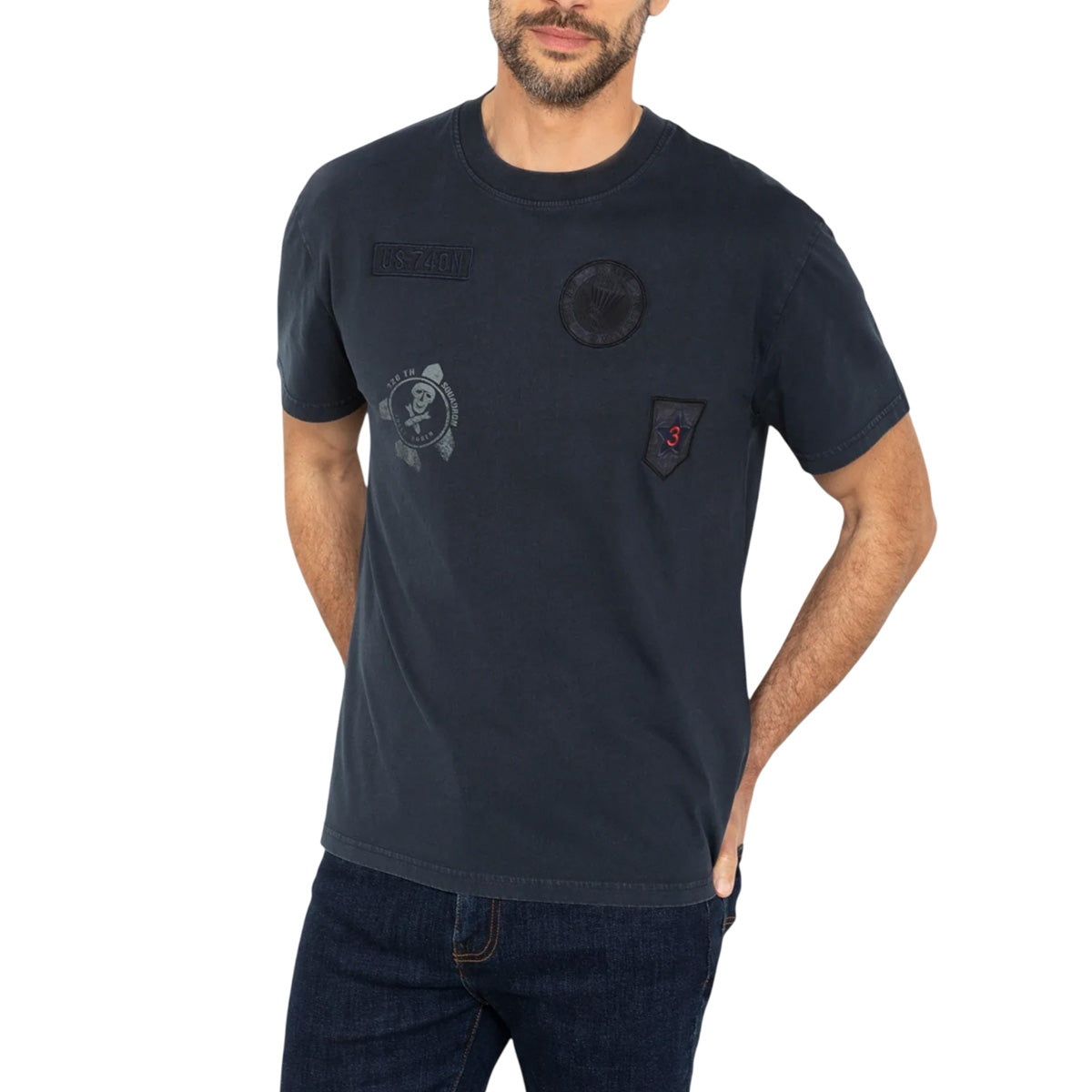 Tee-shirt army Homme Schott BADGES