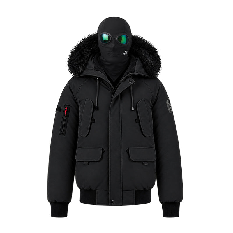 Blouson capuche fourrure amovible + cagoule lunette intégrée Homme Helvetica WILSON