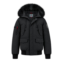 Blouson capuche fourrure amovible + cagoule lunette intégrée Homme Helvetica WILSON