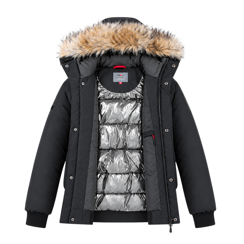 Blouson capuche fourrure amovible + cagoule lunette intégrée Homme Helvetica WILSON